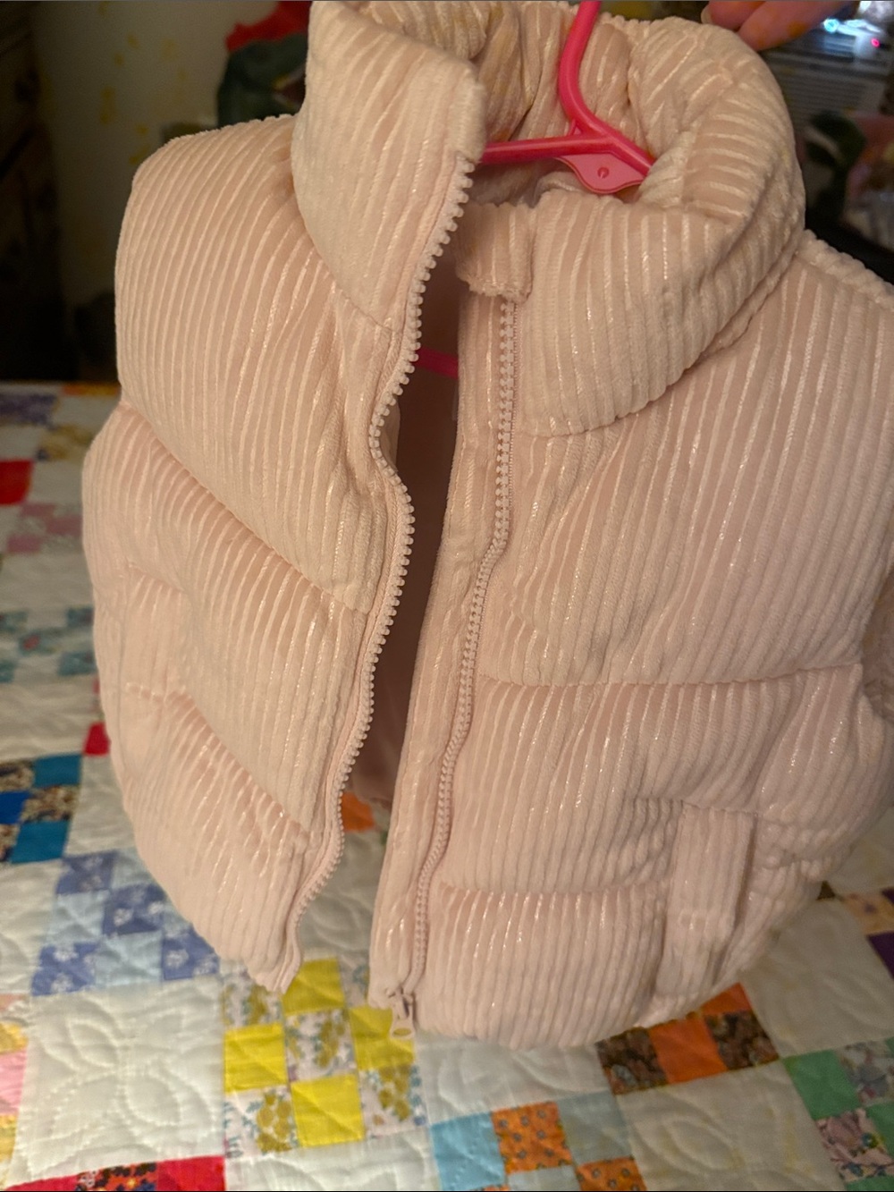 New Primark Pale Pink Quilted Puffer Vest jacket